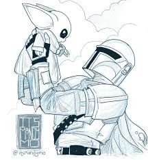 Mandymo S Art I Love The Mandalorian Here Are Some Phone Star Wars Drawings Star Wars Artwork Star Wars Art