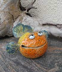 pin by lynnette latta on fish in 2021 clay fish pottery sculpture ceramic fish
