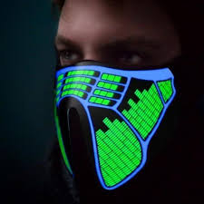 Audio Wave Led Winter Balaclava Party Face Rave Mask Fashion Clothing Shoes Accessories Costumesreenactmenttheater Accessories Eb Led Mask Rave Mask Led