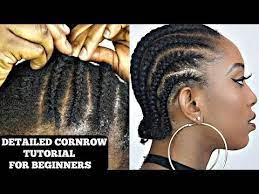 How To Cornrow Your Own Short Natural Hair Tutorial Video Black Hair Information Natural Hair Tutorials Short Natural Hair Styles Natural Hair Styles