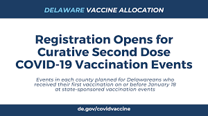 Once registered you will receive an email to activate your account and schedule your appointment (s). Today Registration Opens For Curative Second Dose Covid 19 Vaccination Events State Of Delaware News