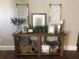 Rustic Farmhouse Console Table Farmhouse Console Table Console Table Decorating Farmhouse Console Table Decor