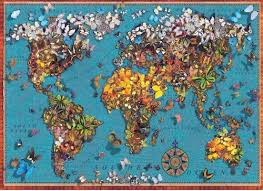 Butterfly World Map 1000 Piece Anatolian Puzzle Diamond Painting Painting Step By Step Painting