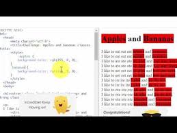 Class Selector Apples And Bananas Khan Academy Youtube