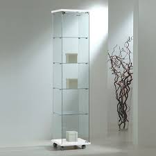 Modena Glass Display Cabinet White 400mm Expositores Vitrine Salao De Cabeleireiro Pequeno