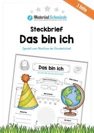 15 steckbrief englisch muster trysuperappcom. Das Bin Ich Wimpel Wimpelkette