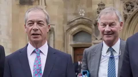 Reform UK leader Nigel Farage defends suspending MP Rupert Lowe