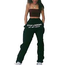 Check spelling or type a new query. Stop Looking At My Dick Sweatpants Women Printed Harem Pants Loose Casual Black High Waist Joggers Women Hip Hop Sweat Pants Pants Capris Aliexpress