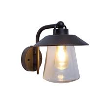 Home Decorators Collection 1 Light Rust Outdoor Wall Lantern Sconce With Photocell 2642m Pho The Home Depot Outdoor Wall Lantern Outdoor Wall Mounted Lighting Wall Mount Lantern