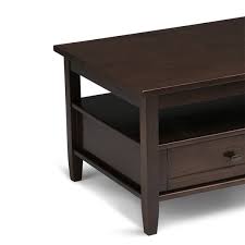 List was $499.99 $ 499. Simpli Home Warm Shaker Coffee Table Brown 24 In X 48 In Axwsh001 Tb Rona