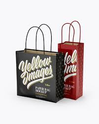 Download Two Glossy Paper Bags Mockup Half Side View In Bag Sack Mockups On Yellow Images Object Mockups Mockup Free Psd Bag Mockup Free Psd Mockups Templates PSD Mockup Templates