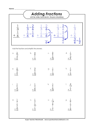 Add and subtract fractions with unlike denominators (including mixed numbers) by replacing given fractions with equivalent fractions in such a way as to produce an equivalent sum or difference of fractions with like denominators. Adding Fractions With Different Denominators Worksheet Www Robertdee Org