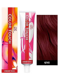 Wella Professionals Color Touch Semi Permanent Hair Color 6 45 Dark Blonde Red Red Violet Dyed Red Hair Purple Red Hair Color Wella Color
