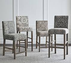 Oliver Upholstered Bar Stool Potterybarn Upholstered Bar Stools Home Decor Furniture