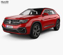 3d Model Of Volkswagen Atlas Cross Sport 2018 Volkswagen Classic Cars 3d Model