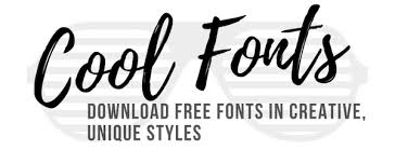 Letters may be joined or unjoined. Cool Fonts Download Free Fonts In Creative Unique Styles