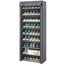Walzy Meuble Chaussures Grande Capacite Geant Gris Meuble Chaussure Design Rangement A Chaussures Meuble Chaussure