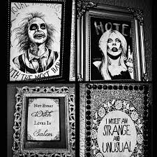 Gothic Horror Wall Art Creepy Home Decor Gothic Living Rooms Horror Room