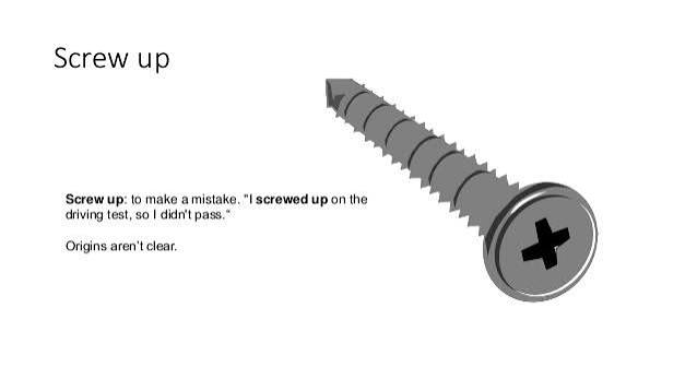 Screwed vs Screwed Up | S.A.F. English