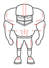 Drawing A Cartoon Football Player Get this amazing sketch image of a soccer ball in flames.