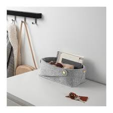 Pudda Felt Basket Eket Ikea Wicker Baskets Storage
