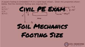 Geotechnical Footing Size Using Ultimate Bearing Equation