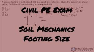 geotechnical footing size using ultimate bearing equation