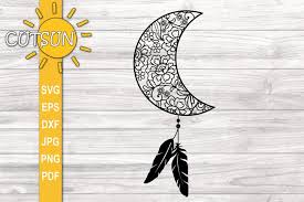Download Dream Catcher Svg Mandala Moon Svg 479198 Cut Files Design Bundles