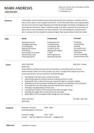 Sales Assistant Cv Example Shop Store Resume Retail Curriculum Vitae Jobs
