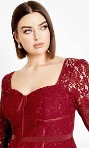 Women's Plus Size Lace Ruby Valencia Dress