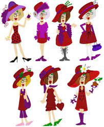 Sassy Red Hat Girls Free Machine Embroidery Designs Red Hats Applique Embroidery Designs