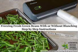 Freezing Green Beans With Or Without Blanching Step By Step