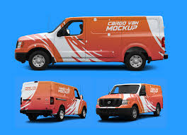 Download Free Cargo Van Vehicle Branding Mockup Psd All Angles Branding Mockups Psd Branding Mockups Cargo Van