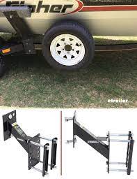 Maxxtow Spare Tire Carrier For 3 X 5 Trailer Frames 4 Lug And 5 Lug Wheels Maxxtow Spare Tire Ca Spare Tire Boat Accessories Boat Trailer
