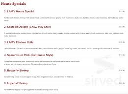 house of lam menu in moncton new brunswick canada