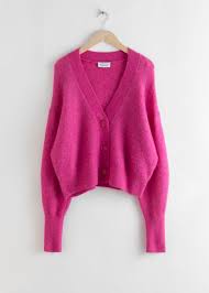 Alpaca Blend Puff Sleeve Cardigan Puff Sleeve Cardigan Puff Sleeve Cardigan