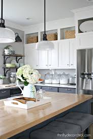 Bulkhead trim and crown moulding. Before And After Twelve Years Later Kitchen Cabinets To Ceiling Best Kitchen Cabinets Decorating Above Kitchen Cabinets