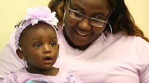 See the incredible moment one-year-old deaf girl hears her mom say 'I love  you' for the first time