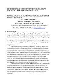 Proposal untuk mencari dana musibah (bencana alam) kampung cijolang desa cijolang rt 024 rw 02 kecamatan bl. Contoh Proposal Penggalangan Dana Dan Ba