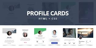 Maybe you would like to learn more about one of these? Profile Cards Css3 Responsive Cards By Krsankarkr Codecanyon