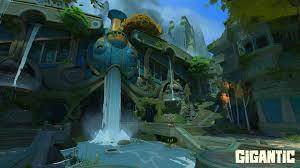 Mistforge Waterfall Gigantic Media Inspirational Digital Art Environment Concept Art Game Environment