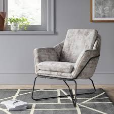 massey faux fur metal base accent chair light gray project 62 target accent chairs chair furniture