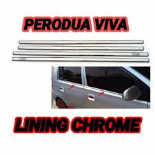 … selanjutnya cuba pasang tinted cermin kereta secara diy kat perodua viva Moulding Door Viva Chrome Lining Krum Getah Tingkap 4pintu 1set Shopee Malaysia