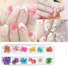 Check spelling or type a new query. Buy 24pcs 12 Patterns 3d Dry Flowers Stickers Real Dried Flower Nail Art Decoration Tips Diy Manicure Tools With Box N
