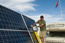 It may also be helpful to use a squeegee to remove dirty water. How To Clean Your Solar Panels