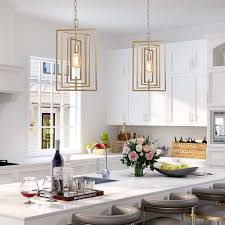 In most cases, a dining room pendant light is a good choice. Modern Glam 1 Light Gold Pendant Lights For Kitchen Island Dining Room Overstock 30082198