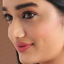 Maharashtrian Nath Nath Stylish Modern Nose Pin Design Clip On Traditional  Nose Ring With Chain No