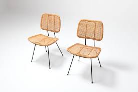 Cane Black Metal Dining Chairs By Dirk Van Sliedregt 1950s Set Of 2 Cane Dining Chairs Metal Dining Chairs Dining Chairs