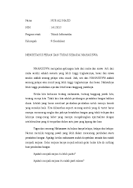 Contoh esai reflektif tentang kesadaran diri. Doc Contoh Essay Majidil Khithar Academia Edu