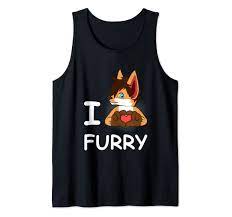 Amazon.com: I Love Furries Furry Animal Lover Tank Top : Clothing, Shoes &  Jewelry